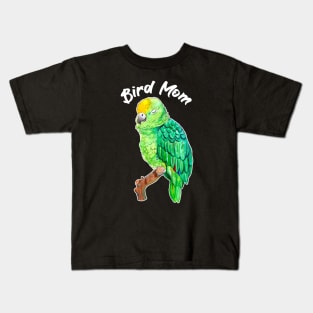 Parrot Bird Mom Kids T-Shirt